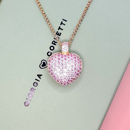 BABY PINK HEART NECKLACE